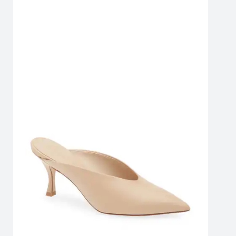 Stuart Weitzman Beige Slingback Heels